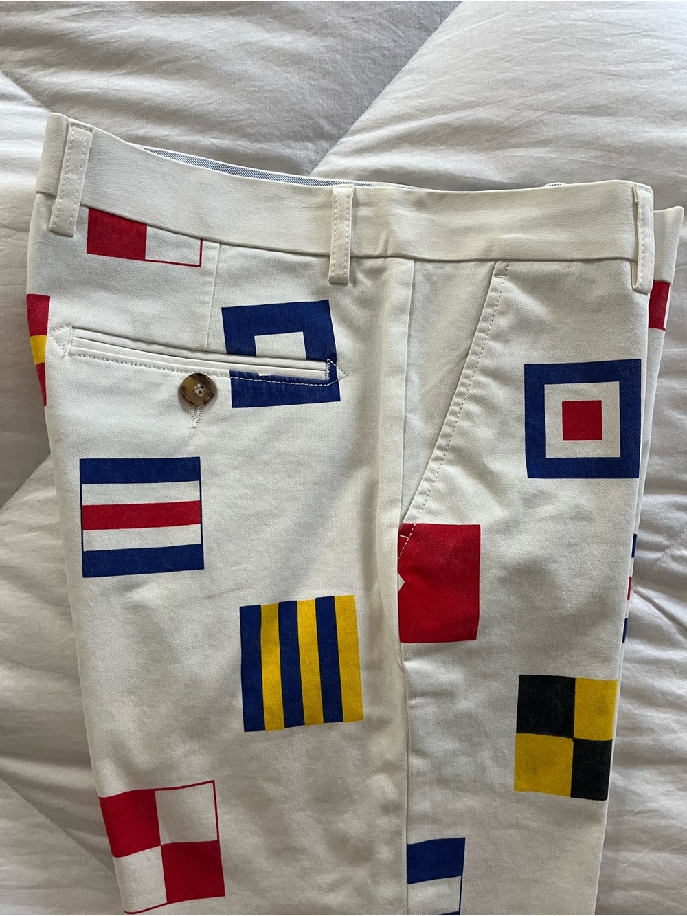 Kiel James Patrick Whaley Preppy Pants “ Rowdy Yachtsmen” pattern - Picture 2 of 14